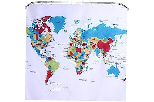 Cortina De Baño Mapa Del Mundo 61DPCfwPbkL._AC_UL320_