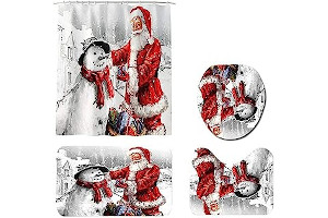 Cortina De Baño De Santa Claus 710zUkqJPjL._AC_UL320_