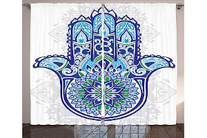 Cortinas Azul Turquesa Para Sala 811BLS5wM9L._AC_UL320_