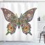 Cortina De Baño Mariposas